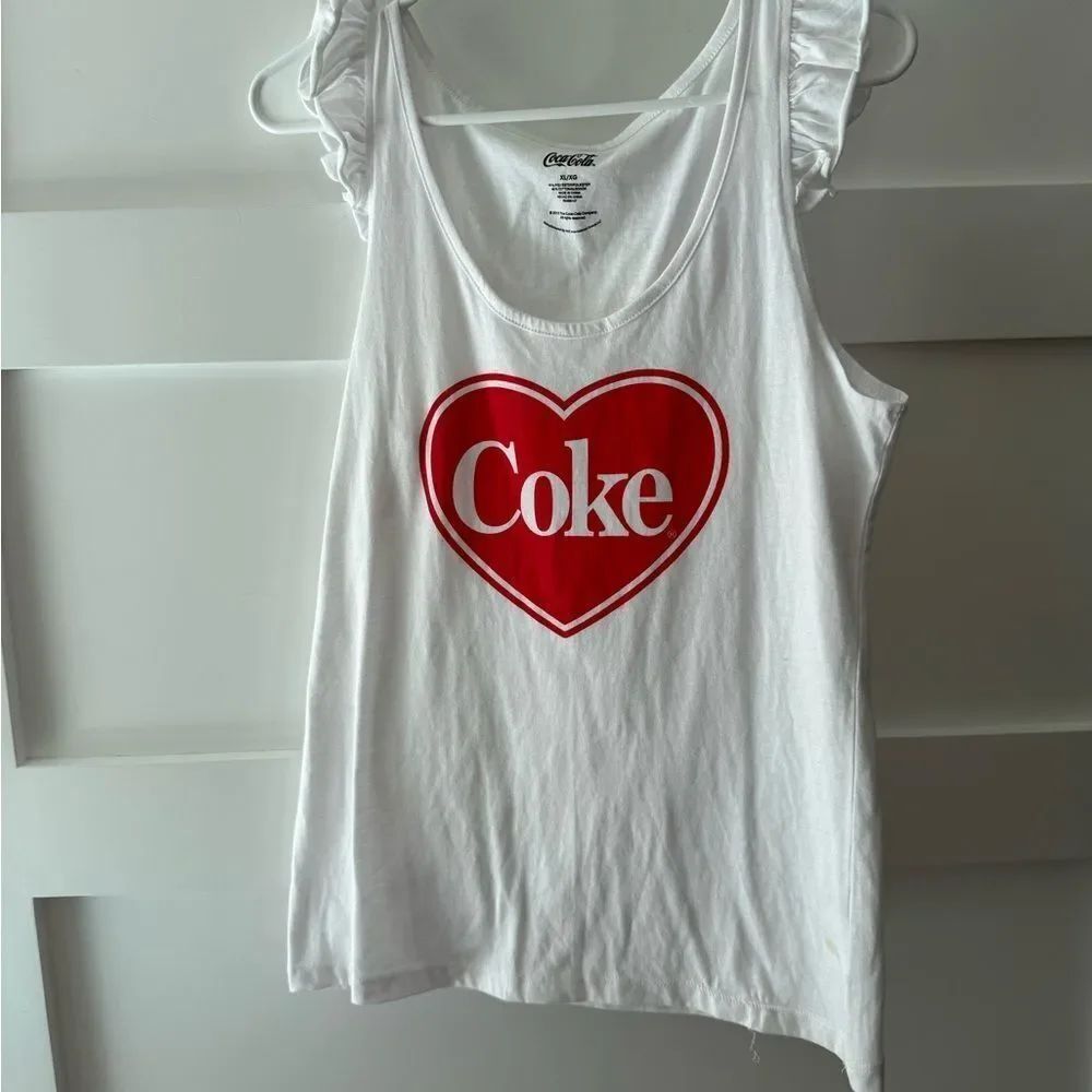 Coca Cola White Tank Top